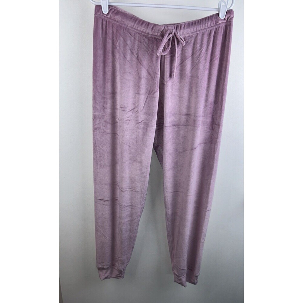 Juicy Couture Sleepwear Periwinkle? Velour PJ Pants Joggers Jeweled Logo Sz Lg
